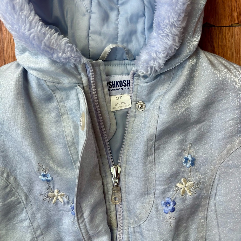 OshKosh B'gosh Sky Blue Embroidered Jacket